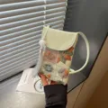Chice chinesische bestickte Handytasche Detail, hellgrüne Umhängetasche mit feiner Quaste. - Grün