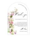 Tarjeta de agradecimiento de boda en arco con diseño floral acuarela papelería elegante - Estilo A / 50 hojas/paquete
