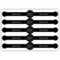 Long handmade baking sealing stickers for DIY cake boxes and dessert packaging decoration - Style 1 / 50 Pcs/Pack