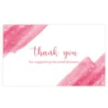 Pink thank you cards for small business packaging, 50 pcs per pack, gift inserts. - Style 4 / 50 Sheets/Pack
