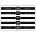 Handmade baking sealing sticker black long DIY cake box decorative label sticker pack - Style 2 / 50 Pcs/Pack