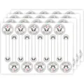 Adesivi di sigillo di ringraziamento panda simpatiche etichette di imballaggio per dolci - Stile 017 / 100 Adesivi/Confezione