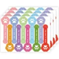 Adesivi di tenuta per zampe di animali colorati simpatici confezione regalo etichette da forno - Stile 020 / 100 Adesivi/Confezione