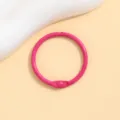 Pink metal binder ring and keychain accessory, ideal for DIY crafts, bag pendants, and organizing. - 30mm / Rose Red