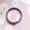 Detail anneau relieure metal violet 45mm, anneau livre couleur bonbon pour DIY bijoux. - Anneau de reliure violet 45 mm