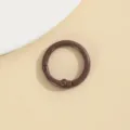 Bruine zinklegering veerring 23mm ronde karabijnhaak DIY sieraden accessoires sleutelhanger - Koffie