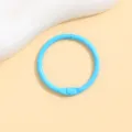 Blue metal binder rings loose leaf book rings key rings DIY craft accessories for paper cards - 30mm / Blue