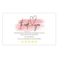 Pink thank you card for gift packing, greeting card and decoration, 50pcs per pack. - Style 7 / 50 Sheets/Pack