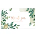Watercolor Eucalyptus Thank You Cards for Small Business Packaging and Greeting Inserts - Style 8 / 50 Sheets/Pack