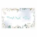 Floral thank you cards for gifts, packaging insert greeting cards, pack of fifty cards. - Style 18 / 50 Sheets/Pack