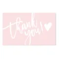Pink thank you greeting cards pack for gifts, floral packaging decoration and celebration cards. - Style 21 / 50 Sheets/Pack