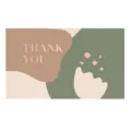 Thank you greeting card packaging insert 50pcs pack abstract shape stylish variant - Style 24 / 50 Sheets/Pack