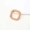 Vierkante veergesp metalen ring karabijnhaak DIY tas sieraden accessoire detail weergave - Oranje vierkante veersluitingen