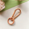 Candy color alloy snap hook and spring ring detail, perfect for DIY bag charms and keychains. - Orange Gourd Clasp and Spring Ring