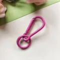 Candy colored alloy gourd buckle and spring ring keychain DIY bag pendant accessories. - Rose Red Gourd Clasp and Spring Ring