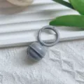 Grey metal bell pendant with spring clasp, perfect for DIY bag charms and key ring dec. - Gray Spring Clasp & 22mm Bell