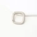Legering vierkante veergesp metaal veerring sleutelhanger DIY accessoire tas gesp - Lichtbruine vierkante veergesp