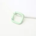 Lichte groene vierkante veergesp metaal tas accessoire sleutelhanger haak DIY hardware - Lichtgroene vierkante veersluitingen