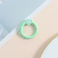 Mosquetón de resorte con corazón verde pastel para llaveros DIY, dijes de bolsos y accesorios - Verde claro