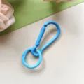 Candy color alloy snap hook and spring ring detail, ideal for DIY keychain and pendant items. - Blue Gourd Clasp & Spring Ring