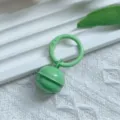 Groene metalen bel hanger sleutelhanger met veersluiting voor diy tas accessoire decoratie - Groene veersluiting & 22 mm bel