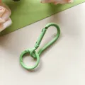 Snoepkleur legering karabijnhaak veerring sleutelhanger tas hanger DIY accessoires! - Groene pompoensluiting + veerring