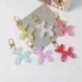 Cute jelly balloon dog keychain colorful pendant lovely bag charm accessory for daily gifts - Mixed Color Jelly Balloon Dogs