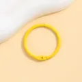 Gele metalen boekring detailweergave, gekleurde sleutelhanger accessoire voor uw knutselwerk. - 30mm / Geel