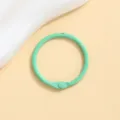 Green metal loose leaf ring book binder ring DIY craft accessory hardware buckle loop detail shot - 30mm / Light Green