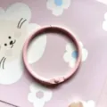 Anneau de classeur en métal rose 45mm, vue détaillée pour accessoire de bricolage DIY. - Anneaux de cartes roses 45 mm