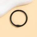 Black metal loose leaf ring detail, durable key ring book binder loop for DIY craft accessories. - 30mm / Black