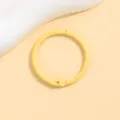Yellow metal loose leaf book ring binder ring keychain DIY accessory craft hardware - 30mm / Light Yellow