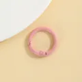 Kleurrijke zinklegering ronde veer gesp sleutelhanger 23mm DIY hardware accessoire - Roze