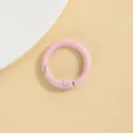 Roze zinklegering veerring 23mm ronde sluiting voor DIY sieraden maken en sleutelhanger accessoires. - Lichtroze