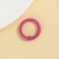 Roze metalen veerring 23mm ronde sleutelhanger DIY tas riem snap haak accessoire - Rozerood