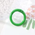 Groene zinklegering veering 23mm ronde sluiting voor DIY sieraden sleutelhanger accessoires. - Donkergroen