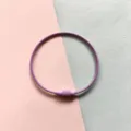 Lila Stahldraht Schlüsselanhänger Ring mit Schraubverschluss für DIY Taschen Zubehör neu. - Violetter 50-mm-Drahtring