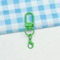 Groene metalen karabijnhaak draaibaar sleutelhanger DIY tas pop accessoire detail - Groene karabijnsluiting & kreeftsluiting