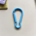 Blue aluminum alloy gourd buckle hook carabiner for DIY bag doll accessories and keychains. - Blue