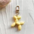 Schattige gele ballon hond sleutelhanger tas bedel detail weergave voor accessoires - Geel