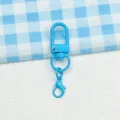 Blue metal swivel lobster clasp keychain hook detail, DIY craft bag pendant accessory. - Blue Gate Clasp & Lobster Clasp