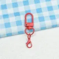 Rode metalen draaibare karabijnhaak sleutelhanger DIY tas hanger pop accessoire - Rode karabijnsluiting & kreeftsluiting