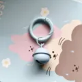 Candy color bell spring ring keychain cute bag charm colorful pendant for diy accessories - Light Blue Spring Clasp, 18mm Bell & Open Jump Ring