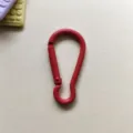 Red aluminum alloy gourd buckle carabiner clip for DIY bag keychain hardware accessory hook - Red