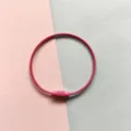 Rosa Stahldraht Schlüsselring Schraubkabel DIY Taschen Zubehör Metallteil Accessoire - Rosaroter 50-mm-Drahtring