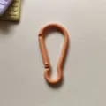 Orange painted aluminum alloy gourd hook keychain bag DIY hanging accessory hardware - Orange