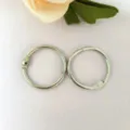 Metal 30mm loose leaf binder rings, durable key rings and DIY jewelry accessory storage buckles. - 30mm / Silver