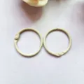 30mm Metal Loose Leaf Binder Rings Beige Painted Open Rings DIY Book Rings Key Rings - 30mm / Light Coffee