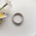 Round spring ring metal clasp 25mm snap hook keyring bag accessory detail view white - Light Coffee