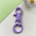 Paars gelakte legering sleutelhanger homarium gesp veerring DIY bagage hardware accessoire - Paarse karabijnhaak & 24 mm veerring